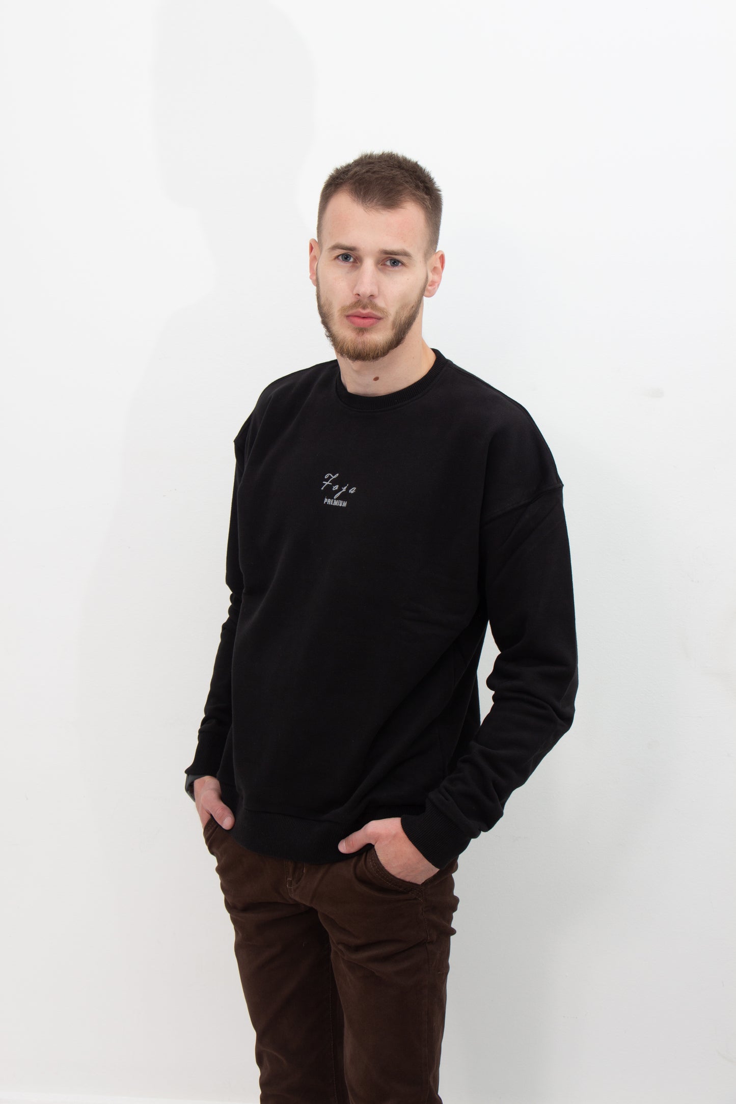 FOJA PREMIUM SWEATER -BLACK-