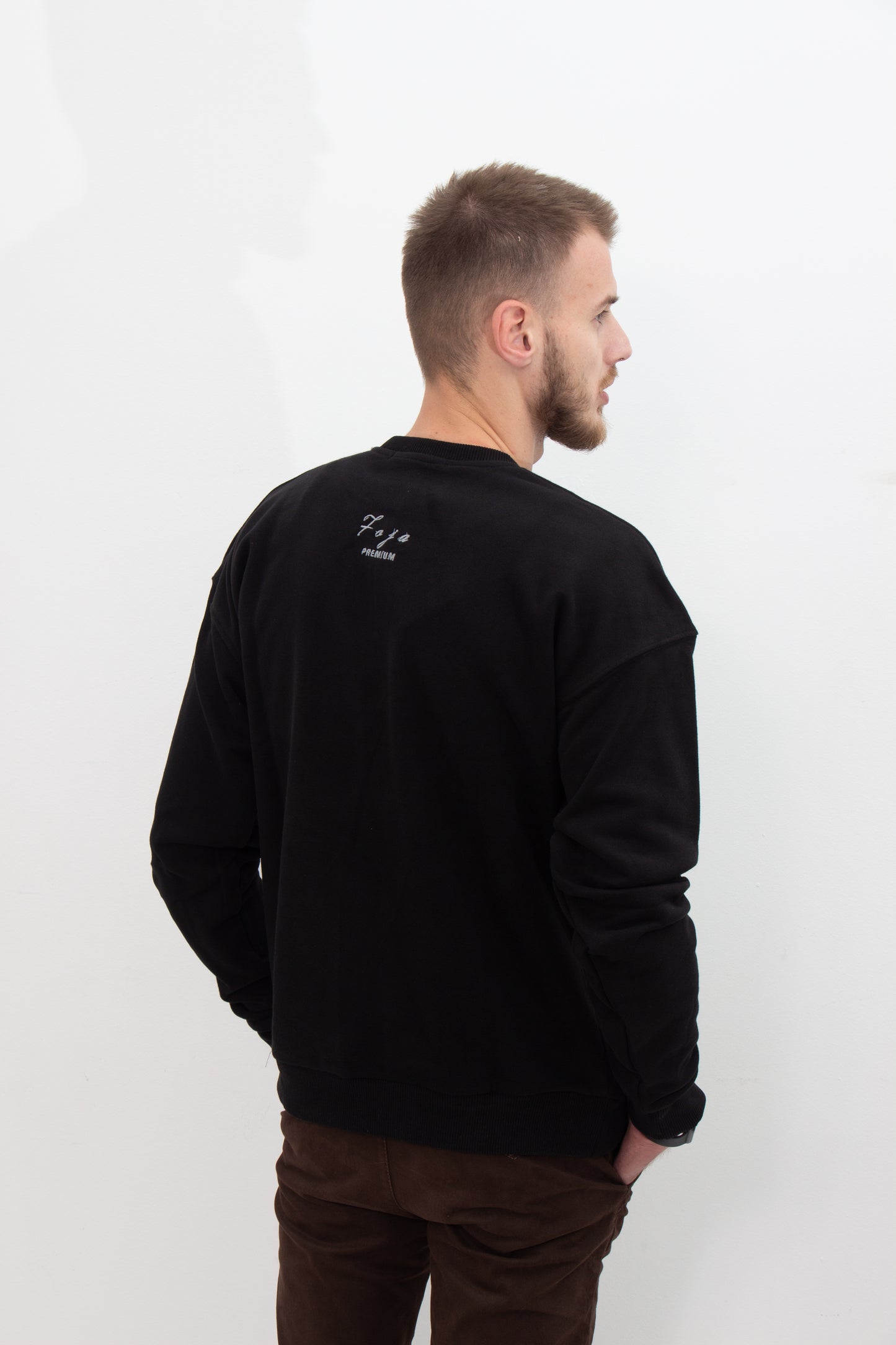 FOJA PREMIUM SWEATER -BLACK-